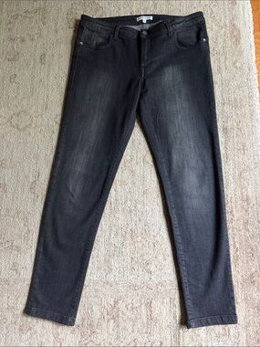 Les Petites Paris Dark Wash Denim Jeans - Size 42 (US 10) Made in Italy.  EC